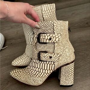 Freebird snakeskin boots size 7